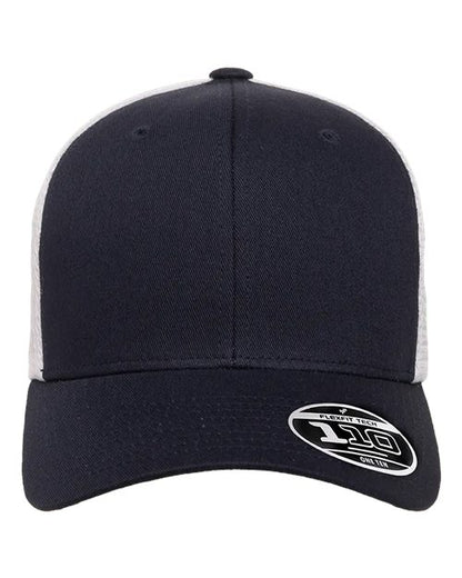 Flexfit 110® Mesh-Back Cap - Navy/ White Front