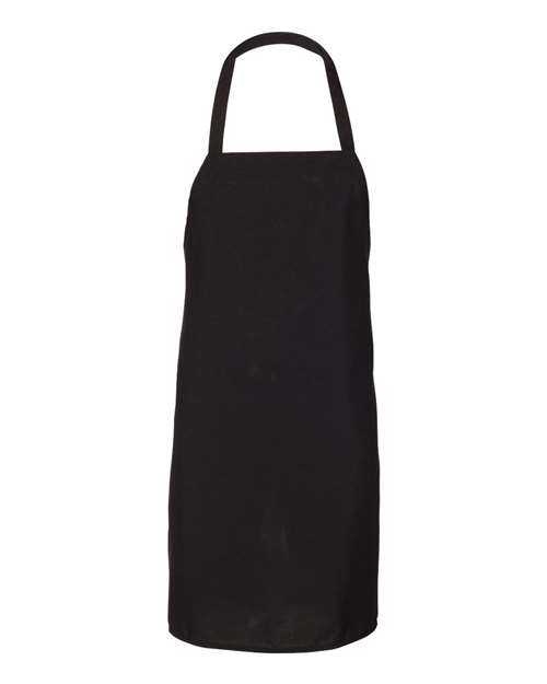 Q-Tees Bib Apron - Black Front
