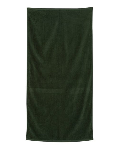 Q-Tees Velour Beach Towel - Forest Front