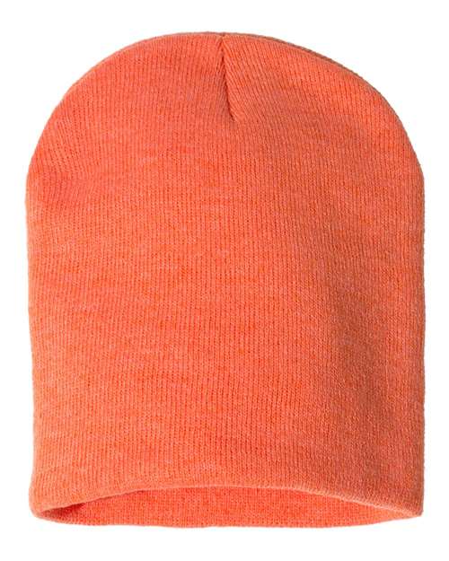 Sportsman 8" Beanie - Heather Orange Front