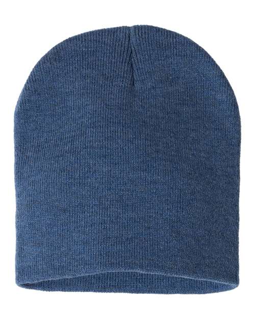 Sportsman 8" Beanie - Heather Dark Royal Front