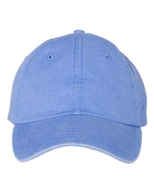 Valucap Pigment-Dyed Cap - Periwinkle Front