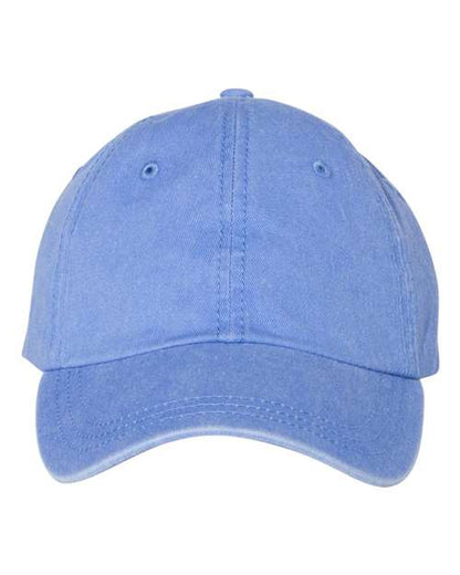 Valucap Pigment-Dyed Cap - Periwinkle Front