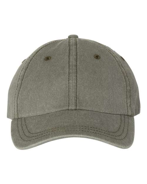 Valucap Pigment-Dyed Cap - Olive Front