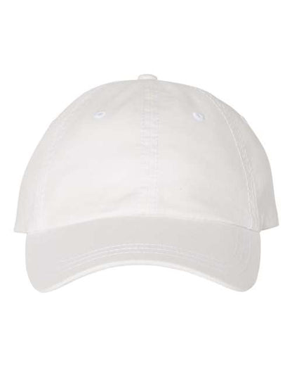 Valucap Pigment-Dyed Cap - White Front