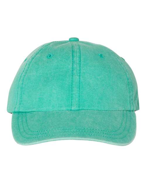 Valucap Pigment-Dyed Cap - Seafoam Front