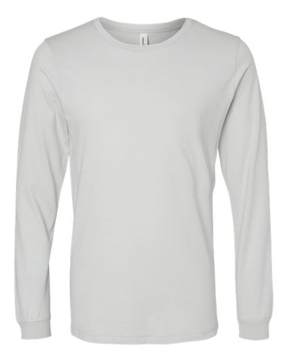 BELLA + CANVAS Unisex Jersey Long Sleeve Tee - Silver Front