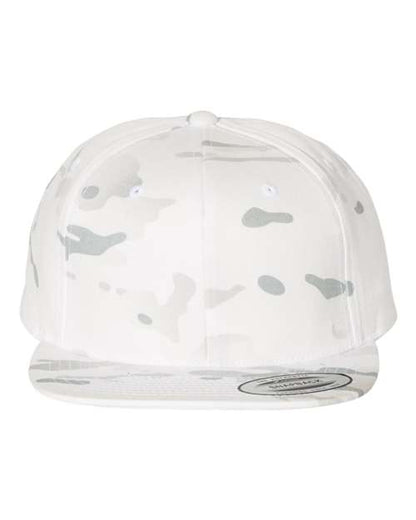 YP Classics Premium Flat Bill Snapback Cap - Multicam Alpine Front