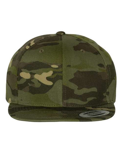 YP Classics Premium Flat Bill Snapback Cap - Multicam Tropic Front