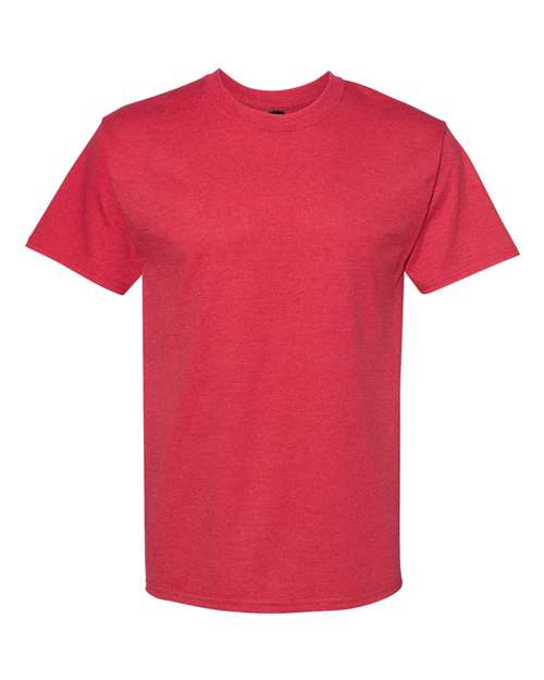 Hanes Unisex Beefy-T® T-Shirt - Heather Red Front