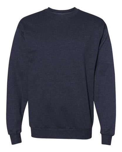 Hanes Unisex EcoSmart® Crewneck Sweatshirt - Heather Navy Front