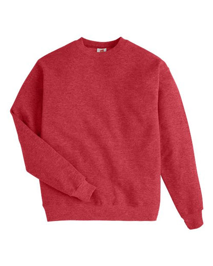 Hanes Unisex EcoSmart® Crewneck Sweatshirt - Heather Red Front