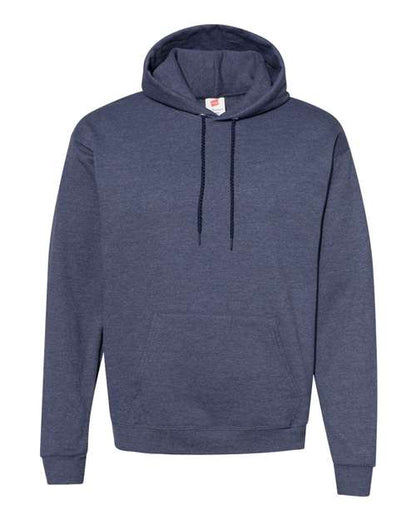 Hanes Unisex EcoSmart® Hooded Sweatshirt - Heather Navy Front