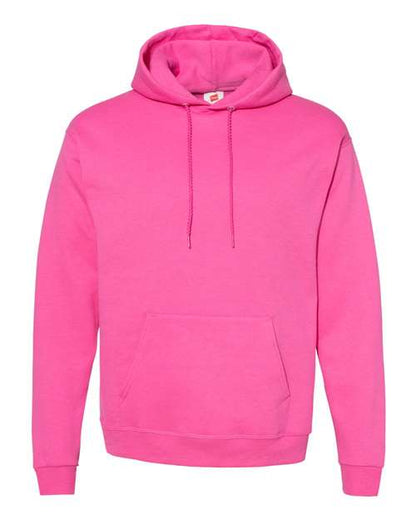 Hanes Unisex EcoSmart® Hooded Sweatshirt - Wow Pink Front