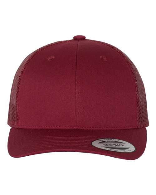 YP Classics Retro Trucker Cap - Cranberry Front