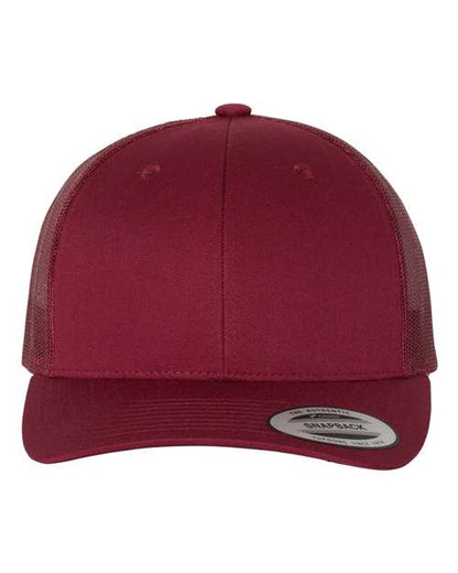 YP Classics Retro Trucker Cap - Cranberry Front
