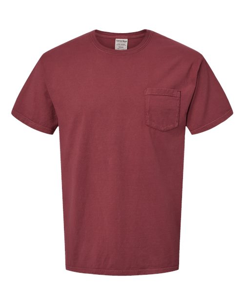 ComfortWash by Hanes Unisex Garment-Dyed Pocket T-Shirt - Cayenne Front