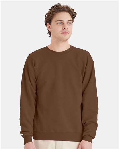 Hanes Unisex EcoSmart® Crewneck Sweatshirt - Model Front