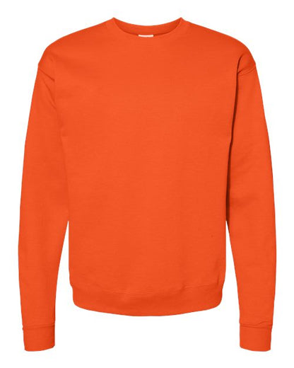 Hanes Unisex EcoSmart® Crewneck Sweatshirt - Orange Front