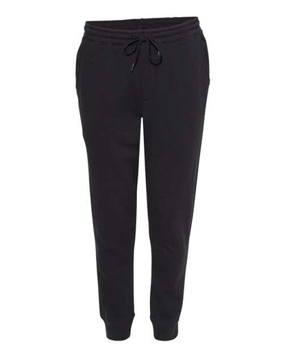 Independent Trading Co. Men's Midweight Fleece Sweatpants - Black Front