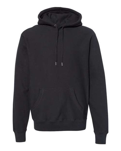 Independent Trading Co. Unisex Legend Premium Heavyweight Cross-Grain Hooded Sweatshirt - Black Front