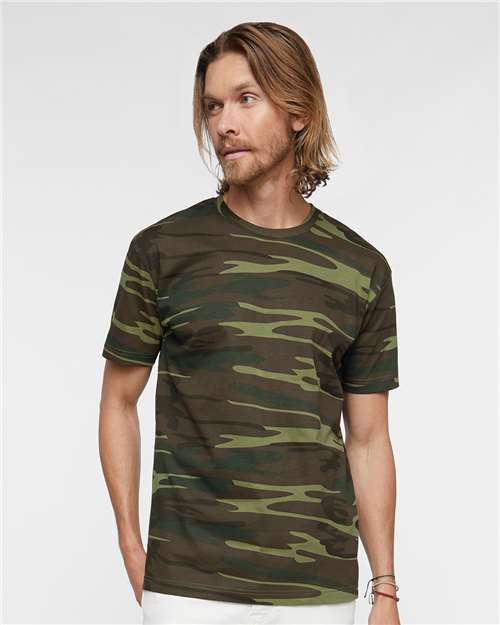 Code Five Unisex Camo Tee - Model Front