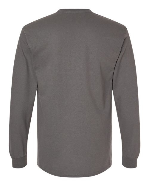 Unisex Heavy Cotton™ Long Sleeve T-Shirt - Charcoal Back