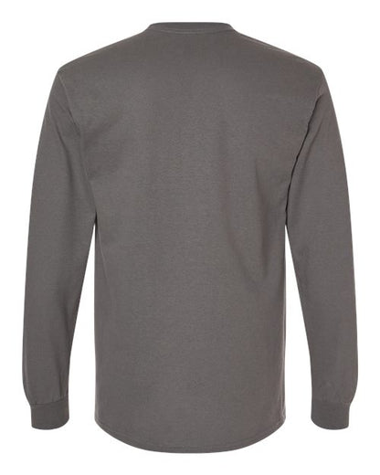 Unisex Heavy Cotton™ Long Sleeve T-Shirt - Charcoal Back