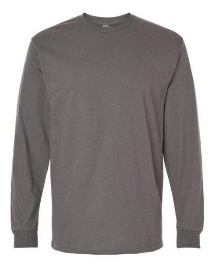 Unisex Heavy Cotton™ Long Sleeve T-Shirt - Charcoal Front