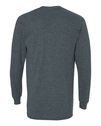Unisex Heavy Cotton™ Long Sleeve T-Shirt - Dark Heather Back