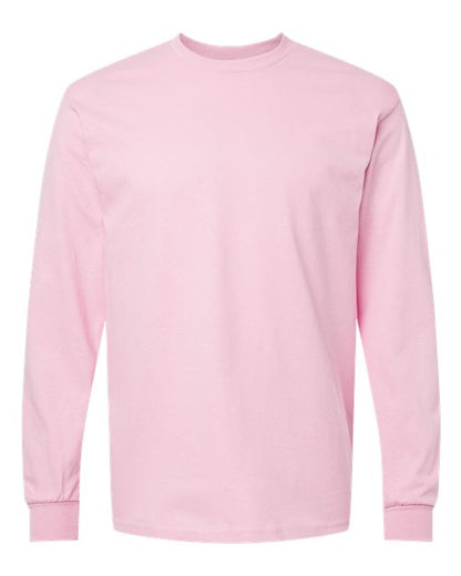 Unisex Heavy Cotton™ Long Sleeve T-Shirt - Light Pink Front