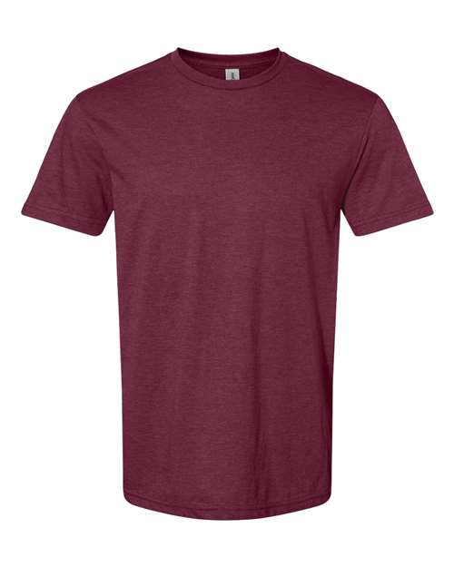 Unisex Softstyle® CVC T-Shirt - Maroon Mist Front