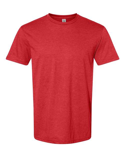 Unisex Softstyle® CVC T-Shirt - Red Mist Front