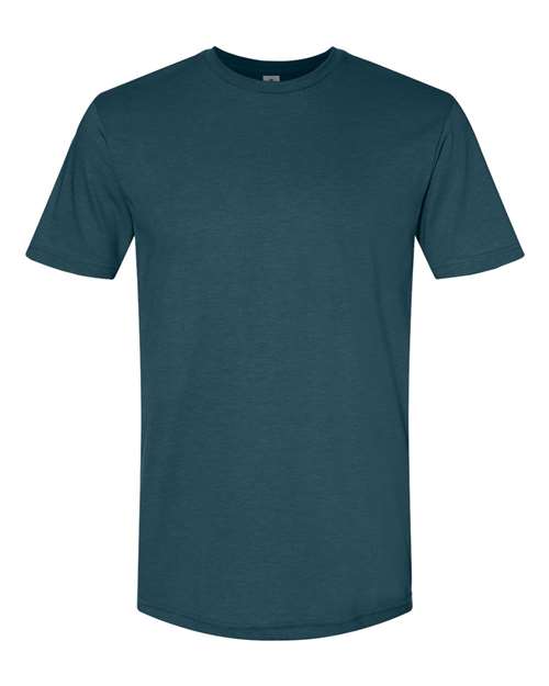 Unisex Softstyle® CVC T-Shirt - Steel Blue Front