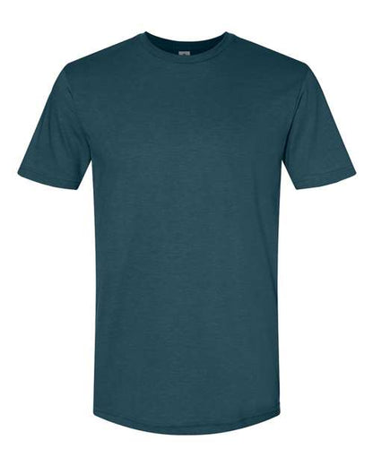 Unisex Softstyle® CVC T-Shirt - Steel Blue Front