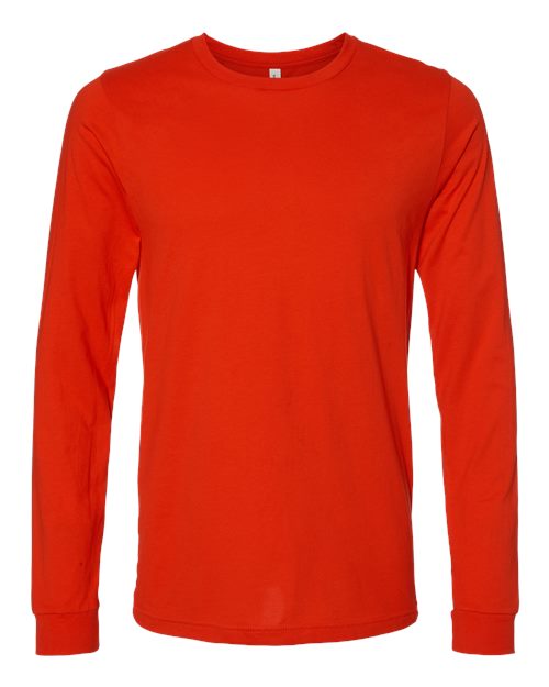 BELLA + CANVAS Unisex Jersey Long Sleeve Tee - Poppy Front