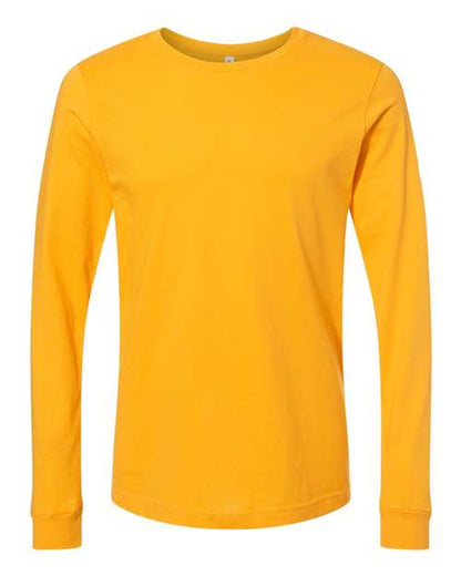 BELLA + CANVAS Unisex Jersey Long Sleeve Tee - Gold Front