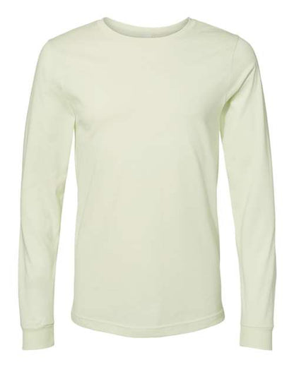 BELLA + CANVAS Unisex Jersey Long Sleeve Tee - Citron Front