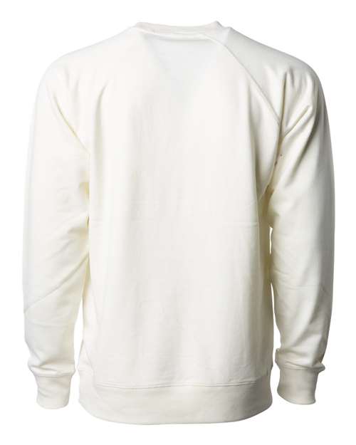 Independent Trading Co. Unisex Icon Lightweight Loopback Terry Crewneck Sweatshirt - Back