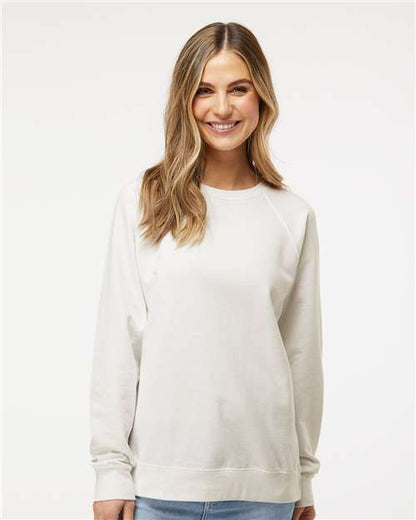 Independent Trading Co. Unisex Icon Lightweight Loopback Terry Crewneck Sweatshirt - Model Front