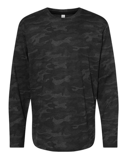LAT Unisex Fine Jersey Long Sleeve Tee - Storm Camo Front