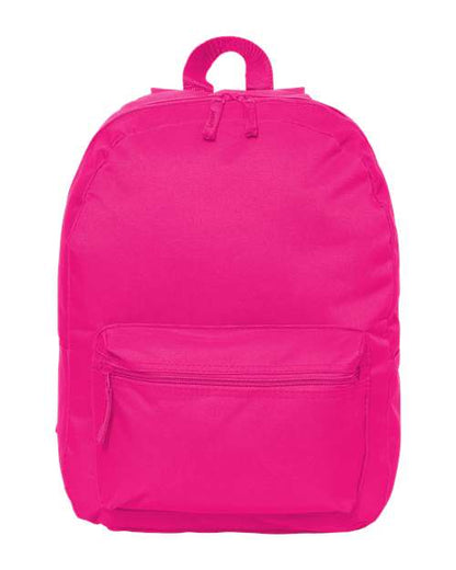 Liberty Bags 16" Basic Backpack - Hot Pink Front