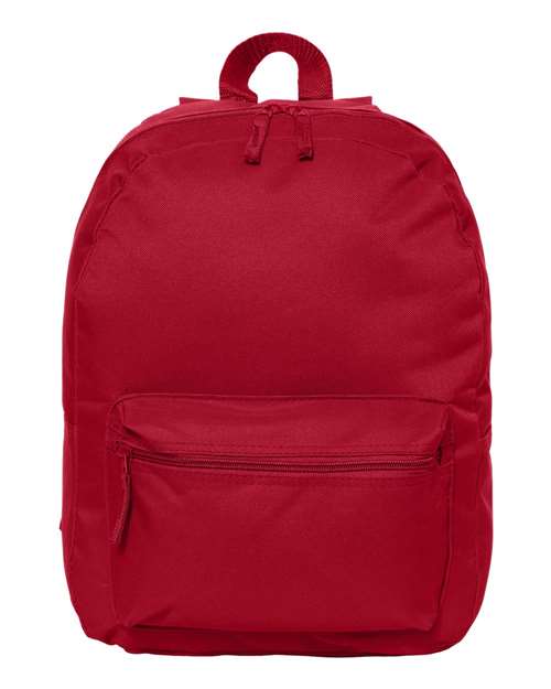 Liberty Bags 16" Basic Backpack - Red Front