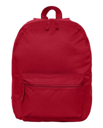 Liberty Bags 16" Basic Backpack - Red Front