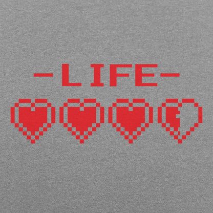 8-Bit Life Hearts Video Game Health Bar