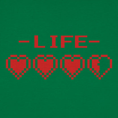 8-Bit Life Hearts Video Game Health Bar