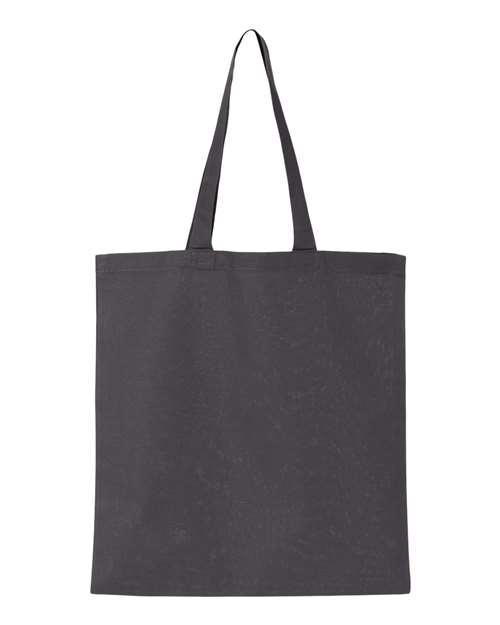 Q-Tees Economical Tote - Charcoal Front