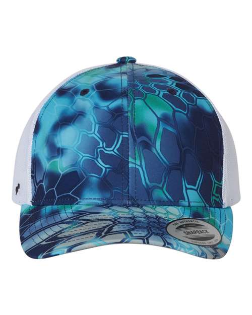 YP Classics Retro Trucker Cap - Kryptek Pontus Front