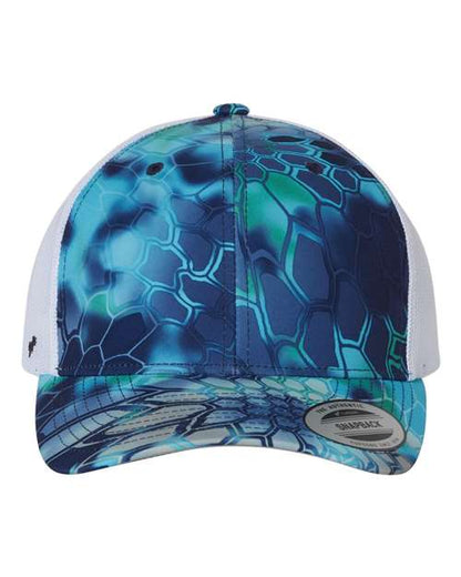 YP Classics Retro Trucker Cap - Kryptek Pontus Front