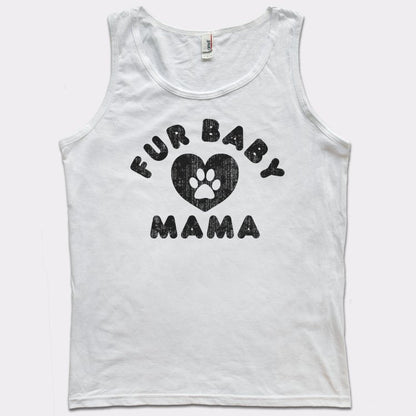 Fur Baby Mama with Paw Print Heart